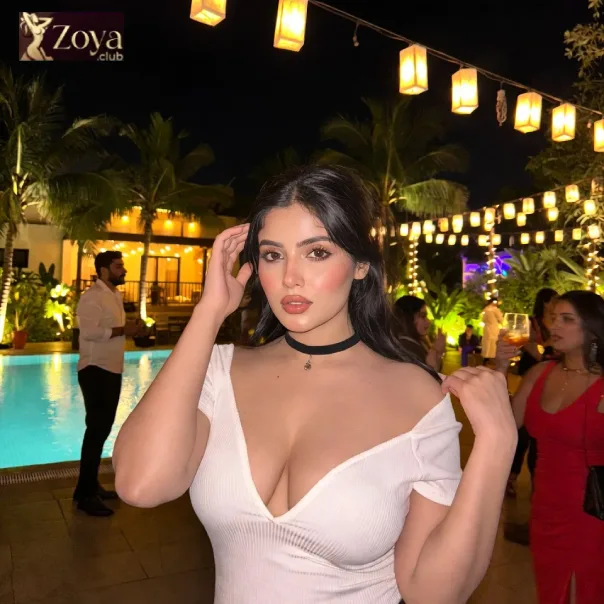 Russian Escorts in White Dress